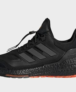 adidas Ultraboost 22 COLD.RDY 2.0 Laufschuh, Core Black / Carbon / Impact Orange