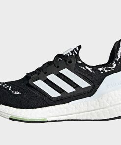 adidas Ultraboost 22 Laufschuh - Damen, Core Black / Cloud White / Almost Lime