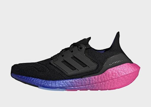 adidas Ultraboost 22 Laufschuh - Damen, Core Black / Core Black / Lucid Blue