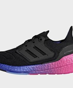 adidas Ultraboost 22 Laufschuh - Damen, Core Black / Core Black / Lucid Blue