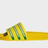 adidas adilette - Damen, Team Yellow / Green / Off White