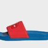 adidas x LEGO Comfort adilette, Red / Core White / Shock Blue