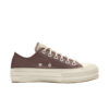 Custom Chuck Taylor All Star Lift Platform Leather By You Brown