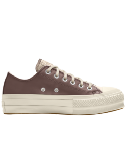 Custom Chuck Taylor All Star Lift Platform Leather By You Brown