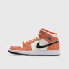 Jordan Air Jordan 1 Mid SE (GS) women Sneakers|High-& Midtop Orange|White in Größe:37,5