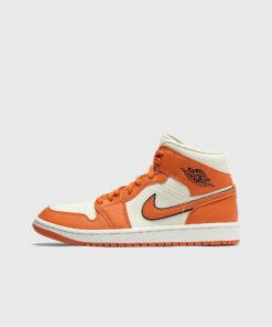 Jordan WMNS Air Jordan 1 Mid SE men High-& Midtop Orange|White in Größe:42,5