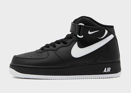 Nike Air Force 1 Mid Herren, Black