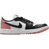 Nike Golf Schuhe Air Jordan 1 Low G weißschwarzpink