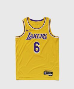 Nike LOS ANGELES LAKERS SWINGMAN JERSEY LeBron James men Jerseys Yellow in Größe:XL