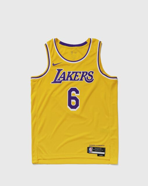 Nike LOS ANGELES LAKERS SWINGMAN JERSEY LeBron James men Jerseys Yellow in Größe:XL