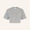 Off-White Cropped-Shirt grau