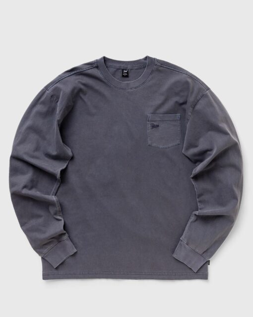 PATTA BASIC WASHED POCKET LONGSLEEVE T-SHIRT men Longsleeves Grey in Größe:M