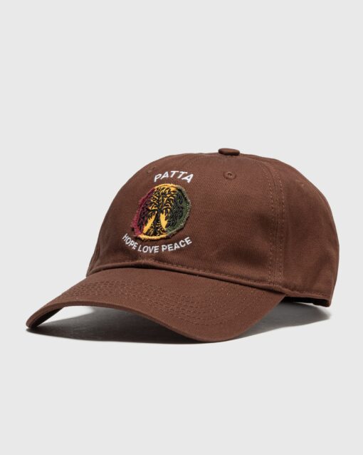 PATTA HOPE LOVE PEACE SPORTS CAP men Caps Brown in Größe:ONE SIZE