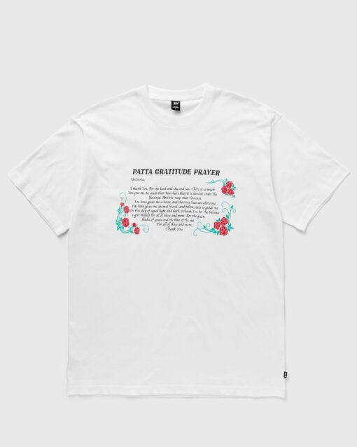 PATTA PRAYER T-SHIRT men Shortsleeves White in Größe:S