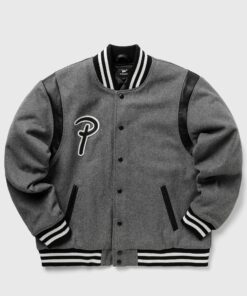 PATTA WOOL SPORTS BOMBER JACKET men Bomber Jackets|College Jackets Grey in Größe:S