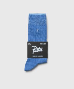 Patta Basic Dress Socks men Socks Blue in Größe:EU 42-46