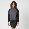 Quiksilver x Stranger Things Upside Down Oversized Sweatshirt, Black