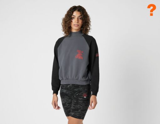 Quiksilver x Stranger Things Upside Down Oversized Sweatshirt, Black