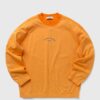 Stone Island Crewneck Cotton / Nylon Terry Fleece, Stone Island Marina men Sweatshirts Orange in Größe:S