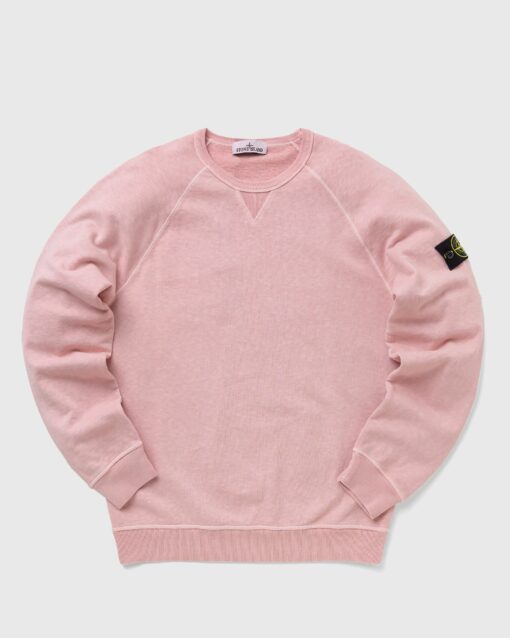 Stone Island Crewneck Malfile Fleece men Sweatshirts Pink in Größe:M