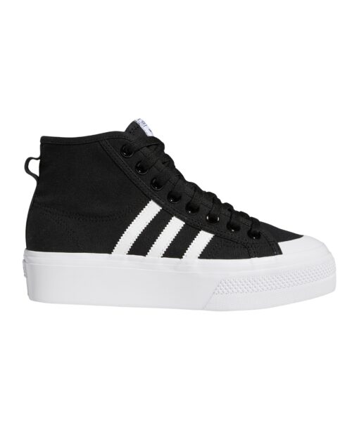 adidas Originals Nizza Plattform Mid Damen Schwarz