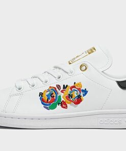 adidas Originals Rich Mnisi Stan Smith Schuh - Damen, Cloud White / Supplier Colour / Gold Metallic