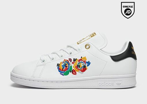 adidas Originals Rich Mnisi Stan Smith Schuh - Damen, Cloud White / Supplier Colour / Gold Metallic