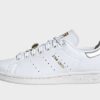 adidas Originals Stan Smith Schuh - Damen, Cloud White / Silver Metallic / Gold Metallic