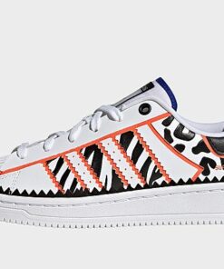 adidas Originals Superstar OT Tech Schuh - Damen, Cloud White / Core Black / True Orange