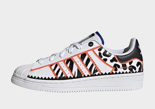 adidas Originals Superstar OT Tech Schuh - Damen, Cloud White / Core Black / True Orange