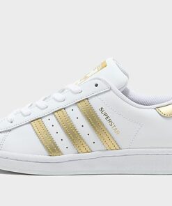 adidas Originals Superstar Schuh - Damen, Cloud White / Gold Metallic / Cloud White
