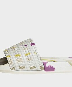 adidas Originals Thebe Magugu adilette - Damen, Cloud White / Cloud White / Core Black