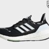 adidas Ultraboost 22 Laufschuh - Damen, Core Black / Cloud White / Almost Lime