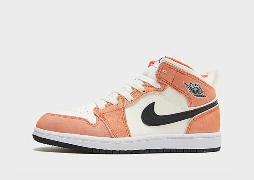 Jordan Air 1 Mid Kleinkinder - Kinder, Team Orange/Sail/White/Black