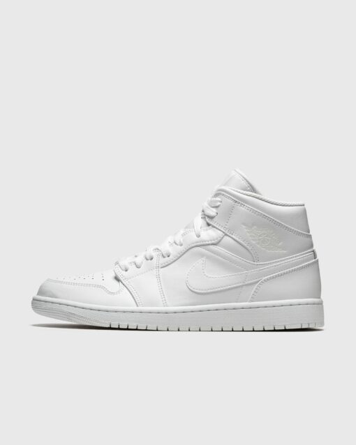 Jordan Air Jordan 1 Mid men Basketball|High-& Midtop White in Größe:45,5