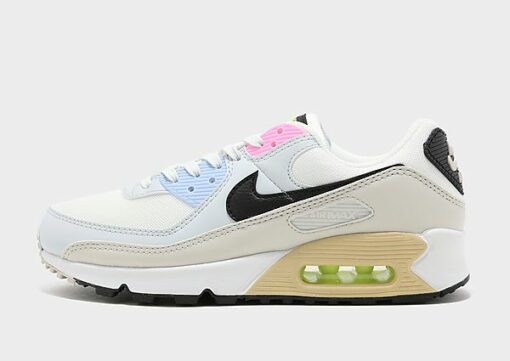 Nike Air Max 90 Damen - Damen, Summit White/Light Bone/Pure Platinum/Black