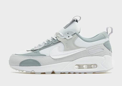 Nike Air Max 90 Futura Damen - Damen, Summit White/Mica Green/Light Silver/Summit White