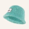 Off-White Bucket-Hat Mit Mohair blau