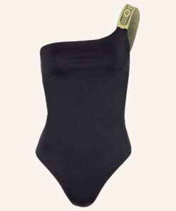 Off-White One-Shoulder-Badeanzug