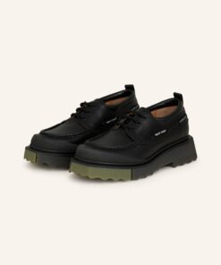 Off-White Schnürer Boat Shoe schwarz
