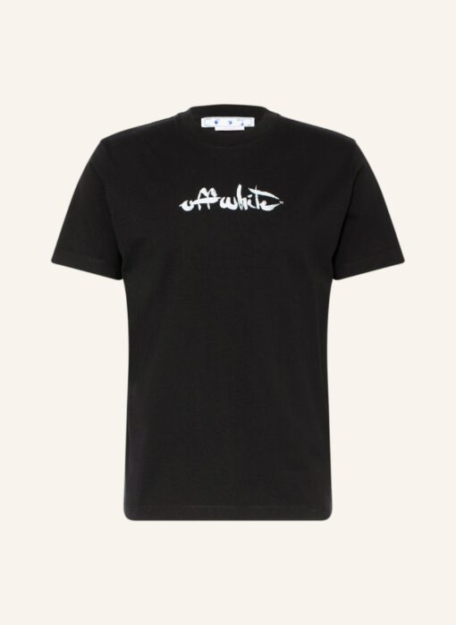 Off-White T-Shirt schwarz