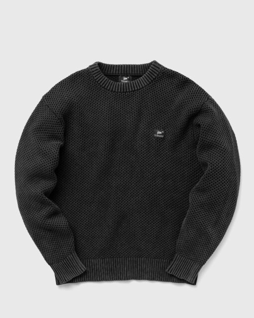 PATTA HONEYCOMB KNITTED SWEATER men Pullovers Black in Größe:S