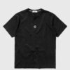 Stone Island Tee Cotton Jersey Lettering One Print men Shortsleeves Black in Größe:S