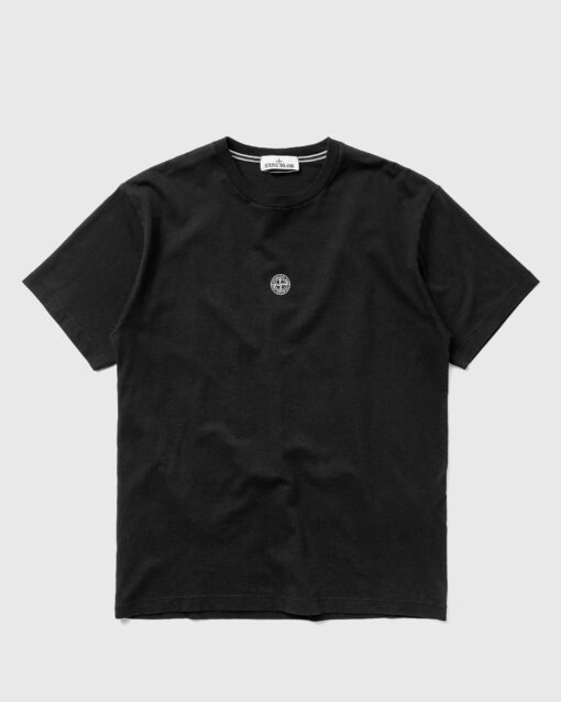 Stone Island Tee Cotton Jersey Lettering One Print men Shortsleeves Black in Größe:S