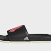 adidas Comfort adilette - Damen, Core Black / Ecru Tint / Core Black