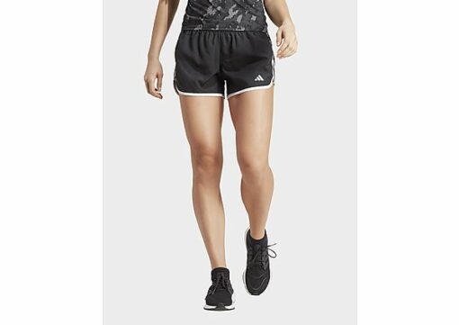 adidas Marathon 20 Running Shorts - Damen, Black / White