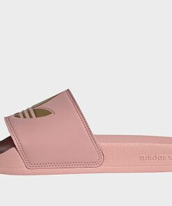 adidas Originals Lite adilette - Damen, Wonder Mauve / Wonder Mauve / Matte Gold