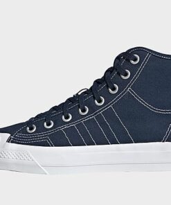 adidas Originals Nizza Hi RF Schuh - Damen, Night Indigo / Capital Blue / Capital Blue