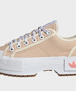 adidas Originals Nizza Trek Low Schuh - Damen, Halo Blush / Wonder White / Acid Red