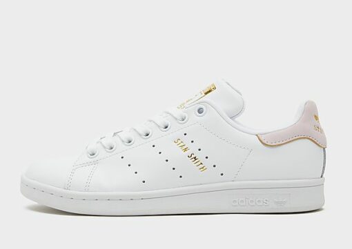 adidas Originals Stan Smith Schuh - Damen, Cloud White / Almost Pink / Gold Metallic